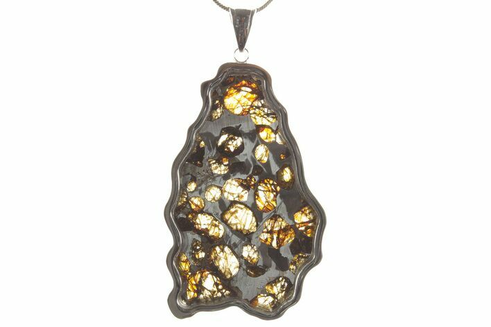 Sericho Pallasite Meteorite Pendant - Kenya #373102